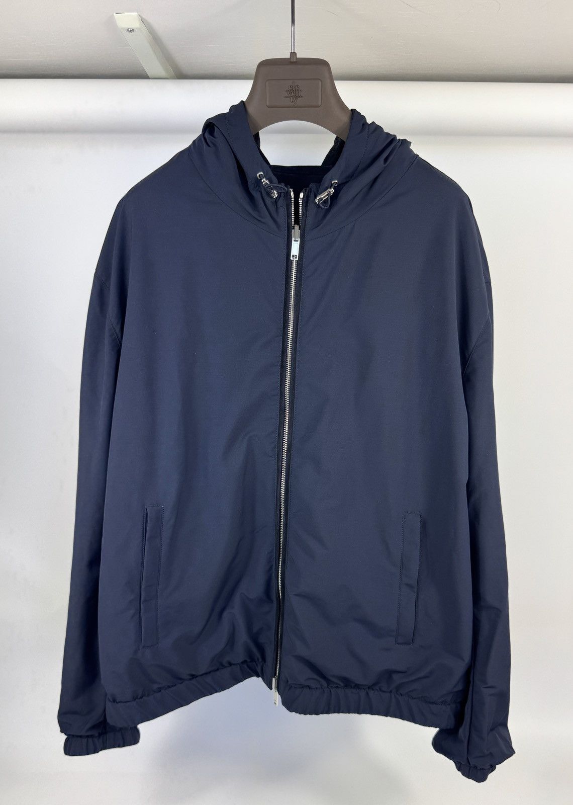 Eleventy Hooded Regular-Fit Suede Reversible Jacket Size US XL / EU 56 / 4 - 3 Thumbnail