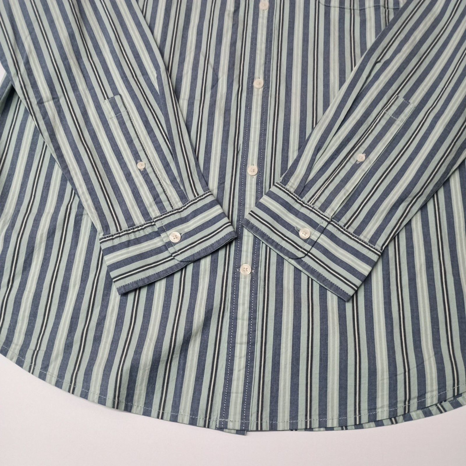 St. Johns Bay St John’s Bay Shirt Men's Size XLT Blue Haze Striped Classic Size US XL / EU 56 / 4 - 2 Thumbnail