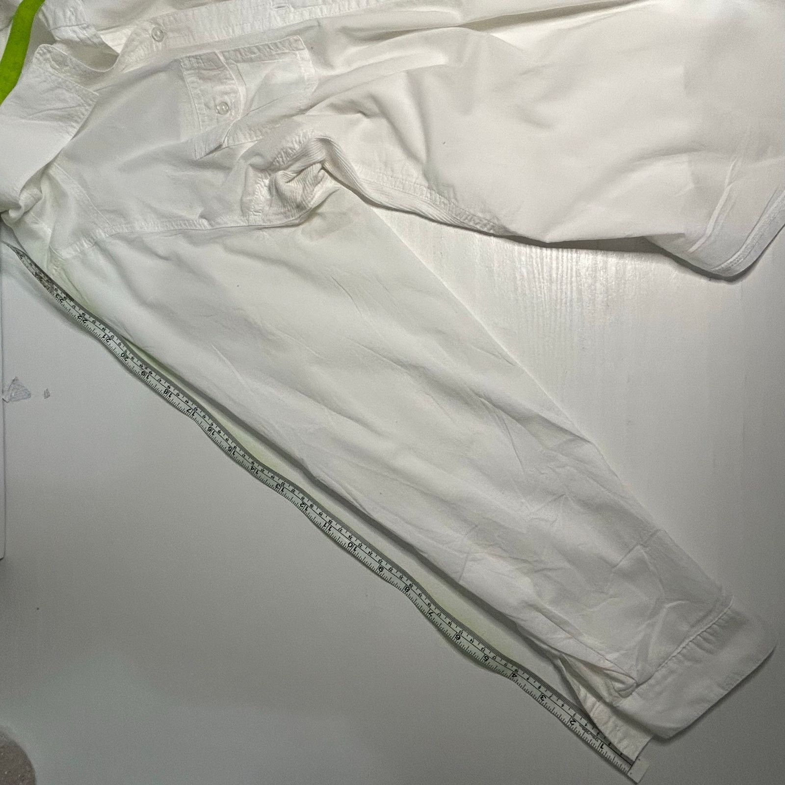 Old Navy Old Navy White Sheer Button Down Shirt XXL Size XXL / US 16-18 / IT 52-54 - 7 Thumbnail
