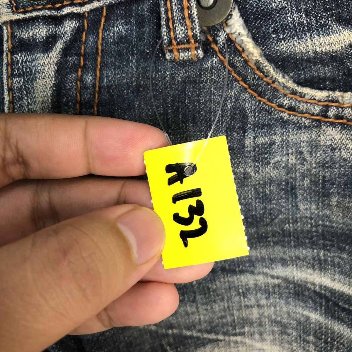 Japanese Brand Detail Blue Distressed Denim Pants #A132 Size 25" / US 0 / IT 36 - 12 Thumbnail