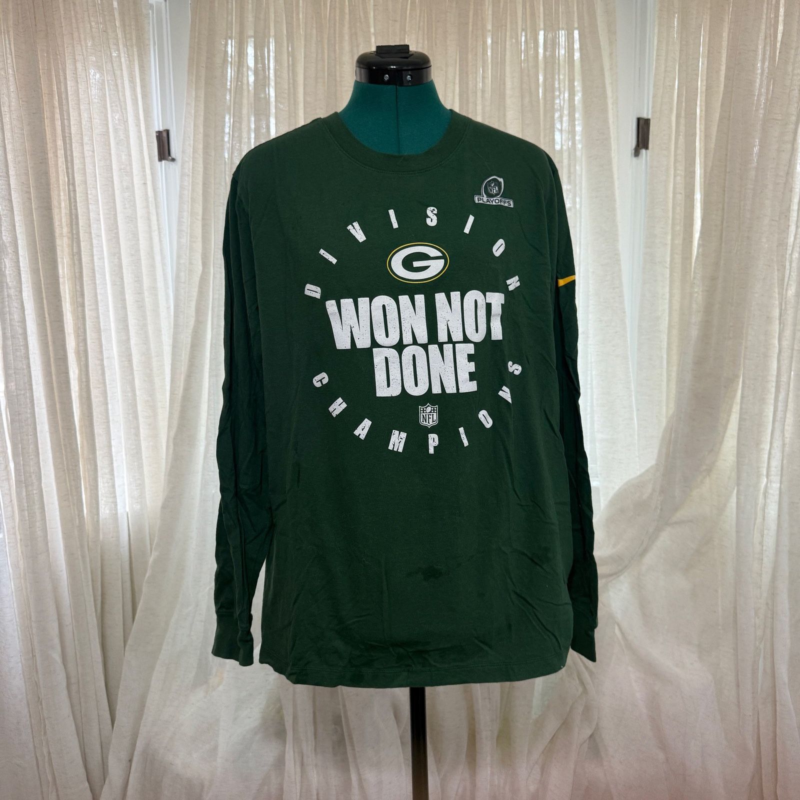 NFL Nike “Won Not Done” Packers Tee | Sz L Size US L / EU 52-54 / 3 - 2 Thumbnail