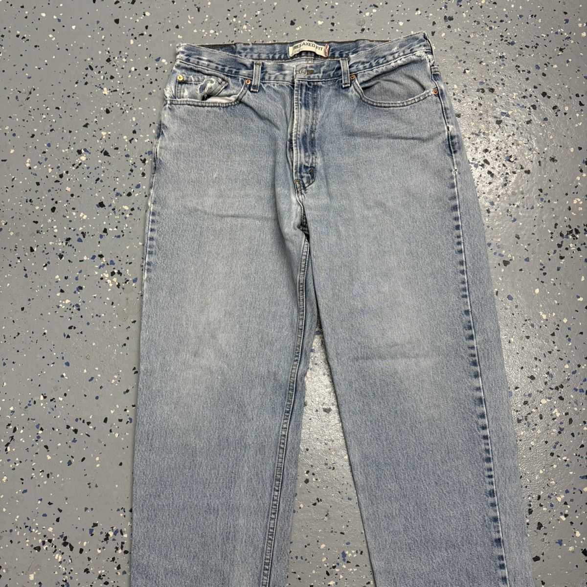 Levi's × Vintage VTG Y2K Levis 550 Jeans Denim Relax Fit Baggy Light Wash Size US 36 / EU 52 - 4 Thumbnail