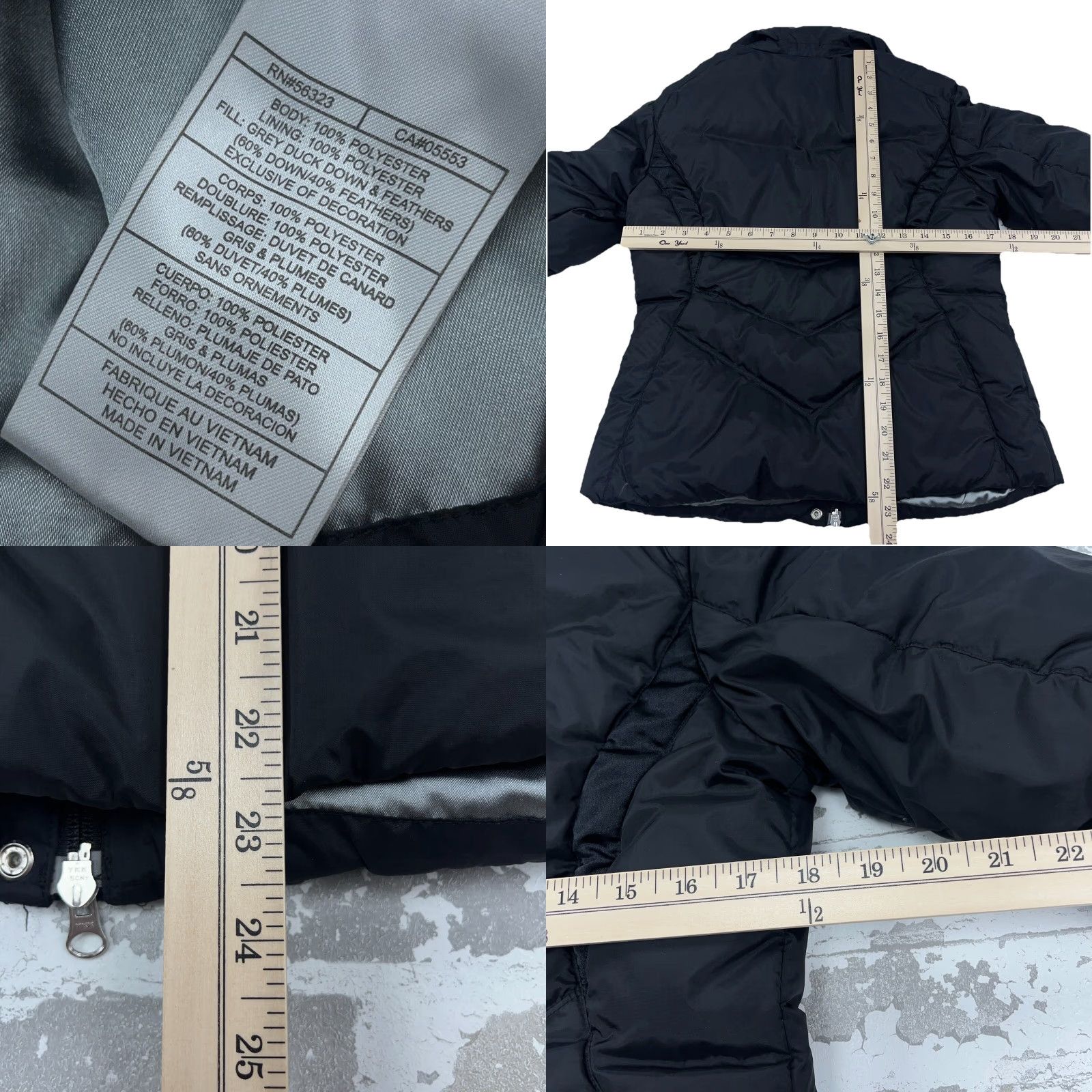 Nike VINTAGE Nike Puffer Jacket Women S Black Down Fill 2000s Swoosh Hooded Size S / US 4 / IT 40 - 8 Thumbnail