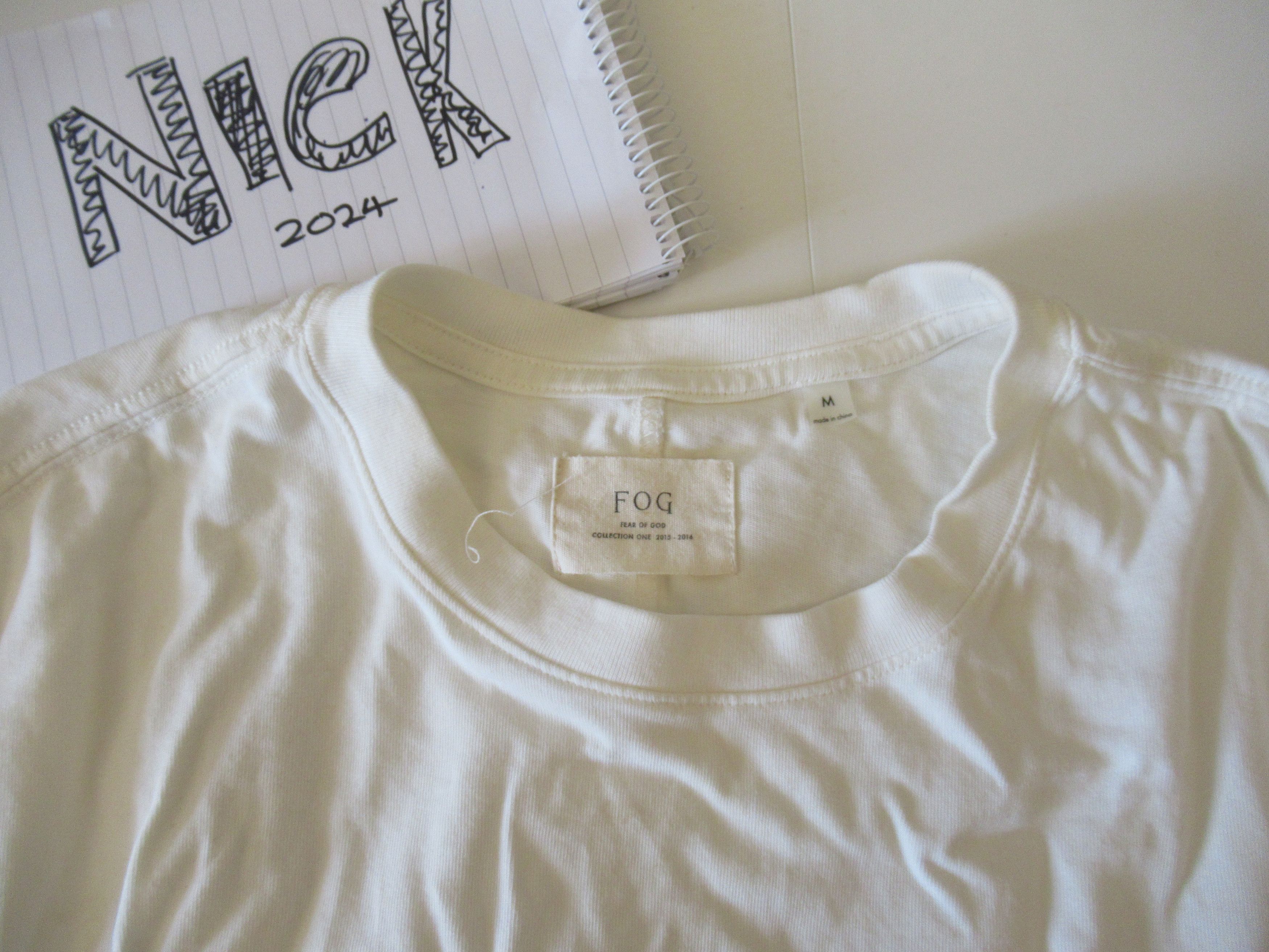 Fear of God Fear of God FOG Tshirt medium used Size US M / EU 48-50 / 2 - 6 Thumbnail