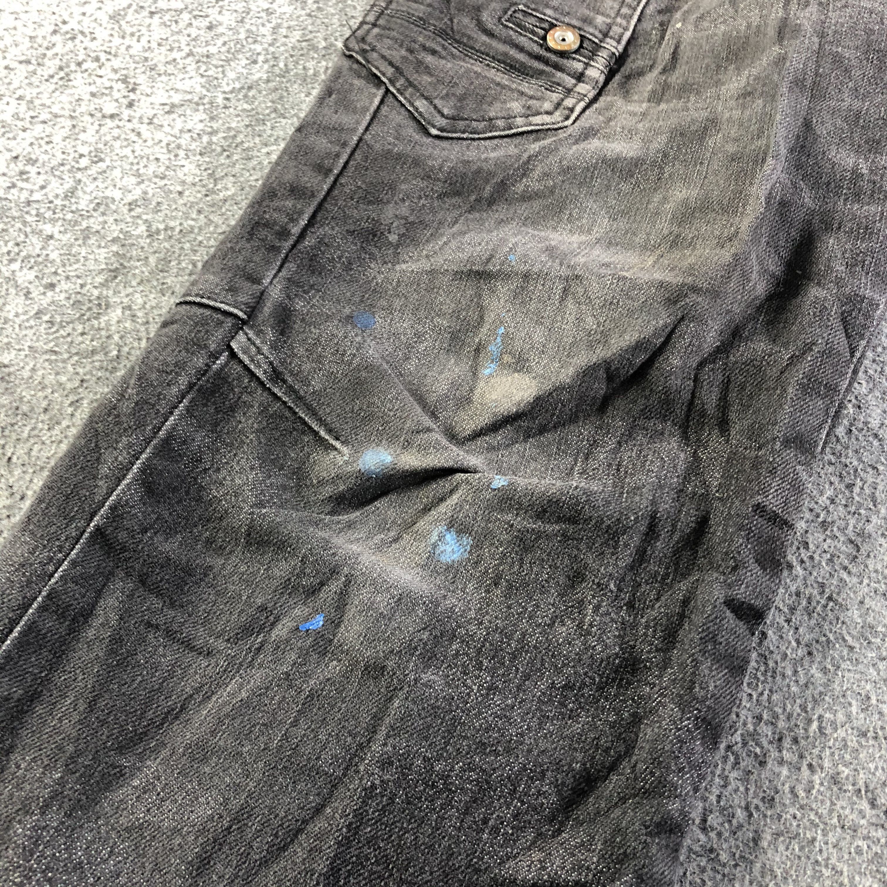 Vintage Vintage Z Dragon Indigo Biker Jeans-J3795 Size US 33 - 8 Thumbnail