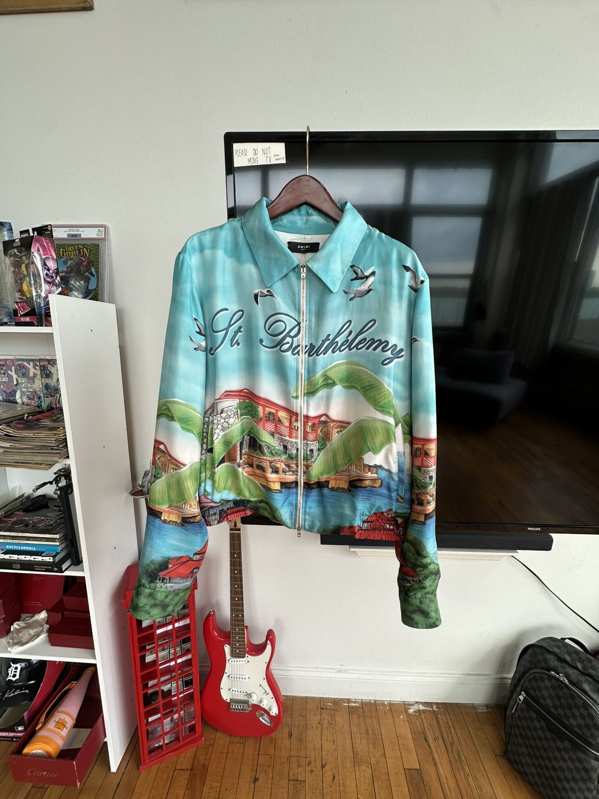 Amiri Amiri St. Barthelemy Silk Jacket Size US L / EU 52-54 / 3 - 1 Thumbnail