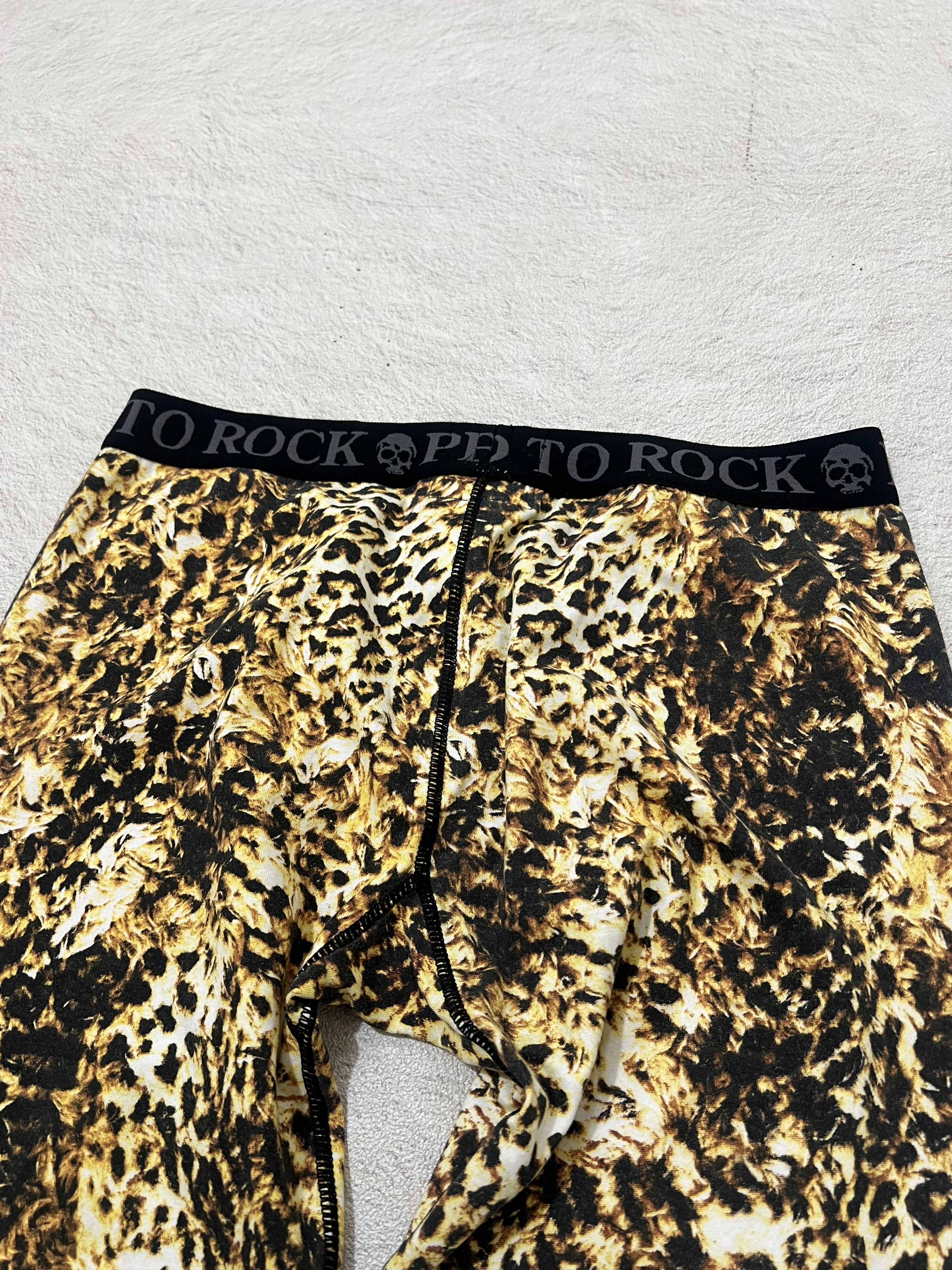 PPFM 2000s Ppfm Japanese Leopard Skin Stretch Pants y2k Lgb Ifsix Size US 35 - 3 Thumbnail