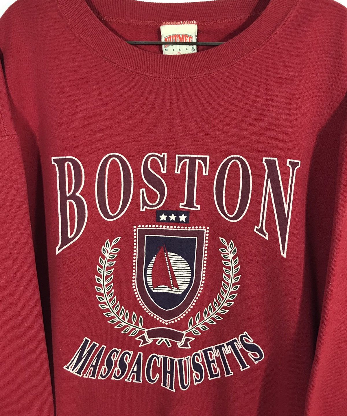 Nutmeg Vintage Boston Massachusetts Sweatshirt Size US XL / EU 56 / 4 - 4 Thumbnail