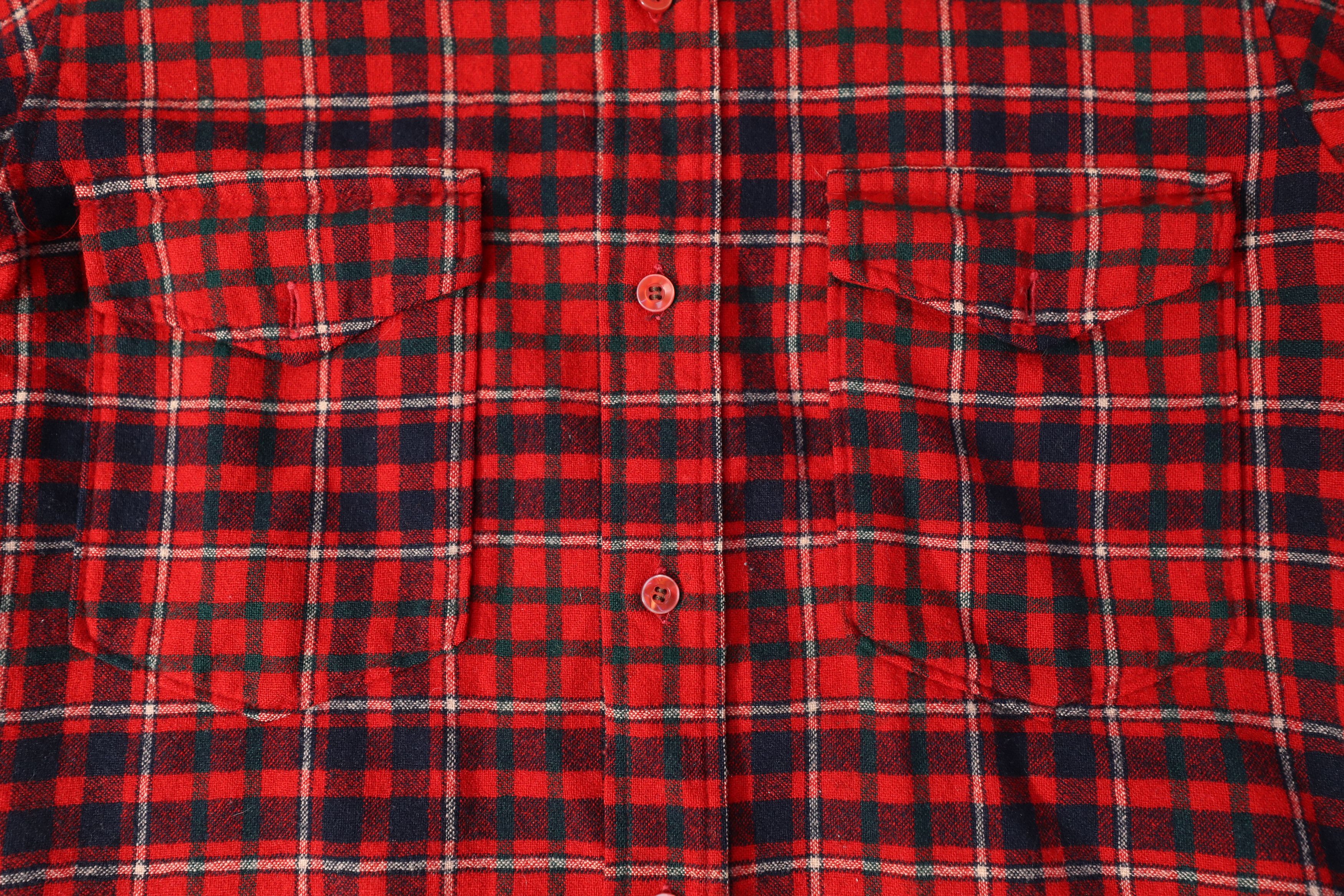 Pendleton Vintage Pendleton Wool Red Tartan Flannel (M) Size US S / EU 44-46 / 1 - 4 Thumbnail