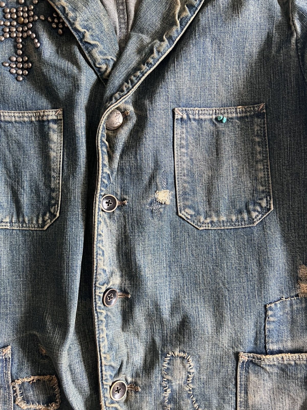 Kapital × Kapital Kountry Kapital Patchwork Denim Jacket Size US M / EU 48-50 / 2 - 3 Thumbnail