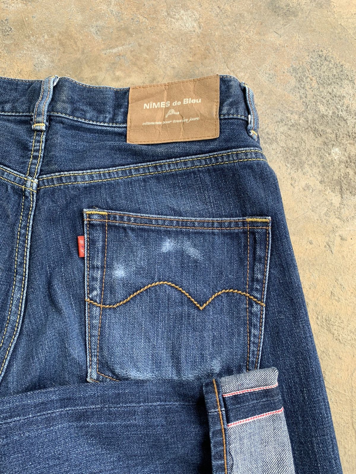 Japanese Brand Nimes De Bleu Selvedge denim Size US 29 - 4 Thumbnail