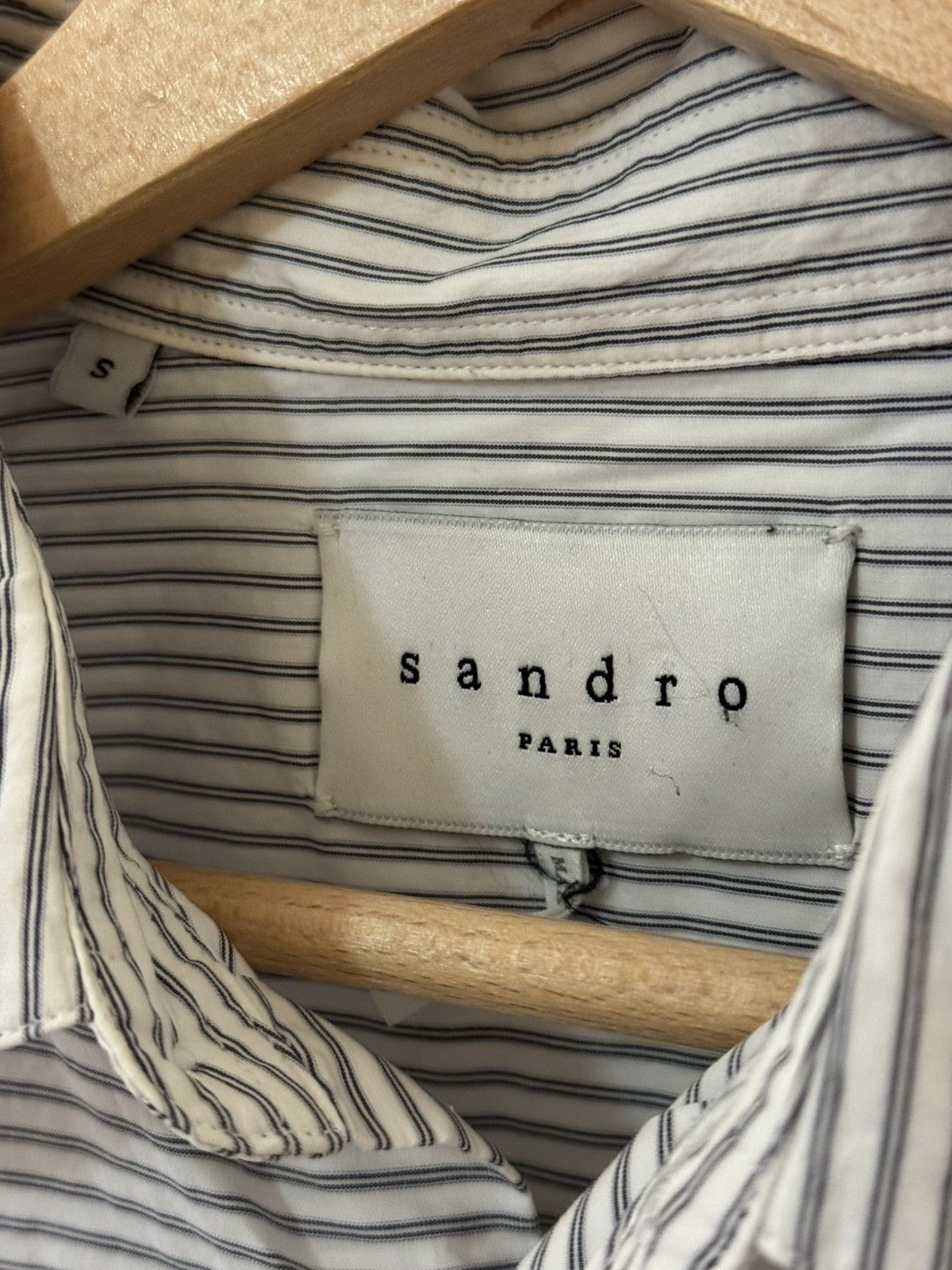 Sandro Vintage Sandro striped button-down shirt Size US S / EU 44-46 / 1 - 2 Thumbnail