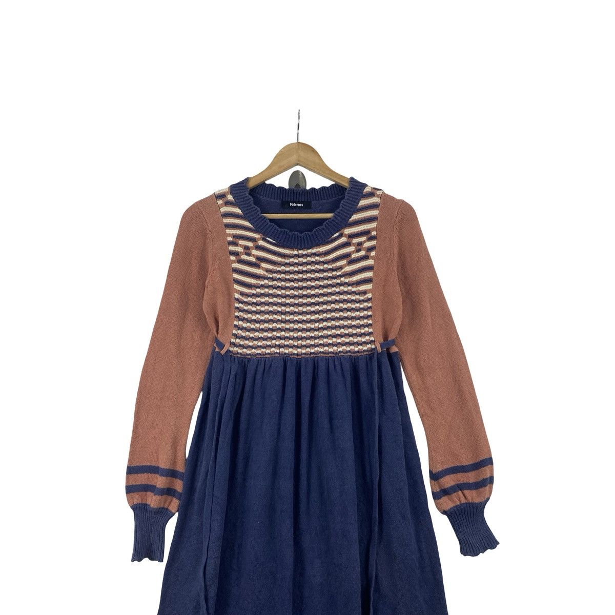 Ne-Net Vintage NE-NET Knit Sweater Dress Rust Long Sleeve Fair Size M / US 6-8 / IT 42-44 - 2 Thumbnail