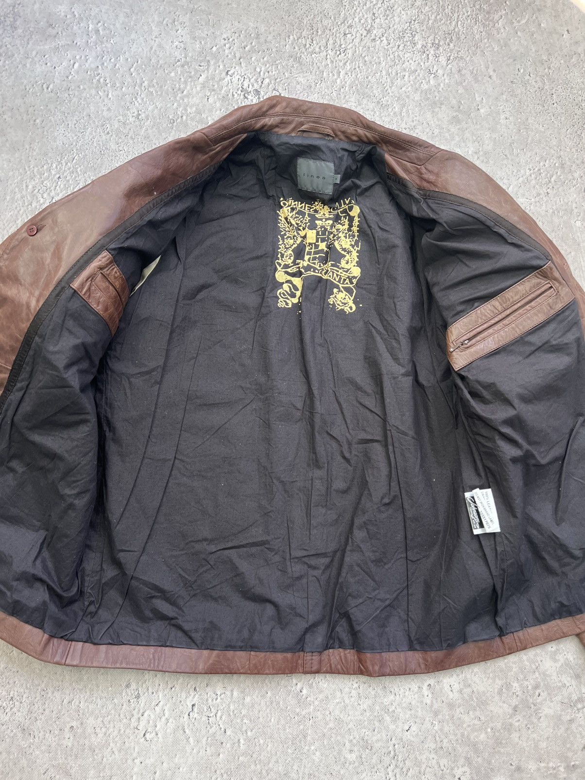 Other BROWN Y2K racing Real Leather Vintage Avantgarde Jacket Size US M / EU 48-50 / 2 - 7 Thumbnail