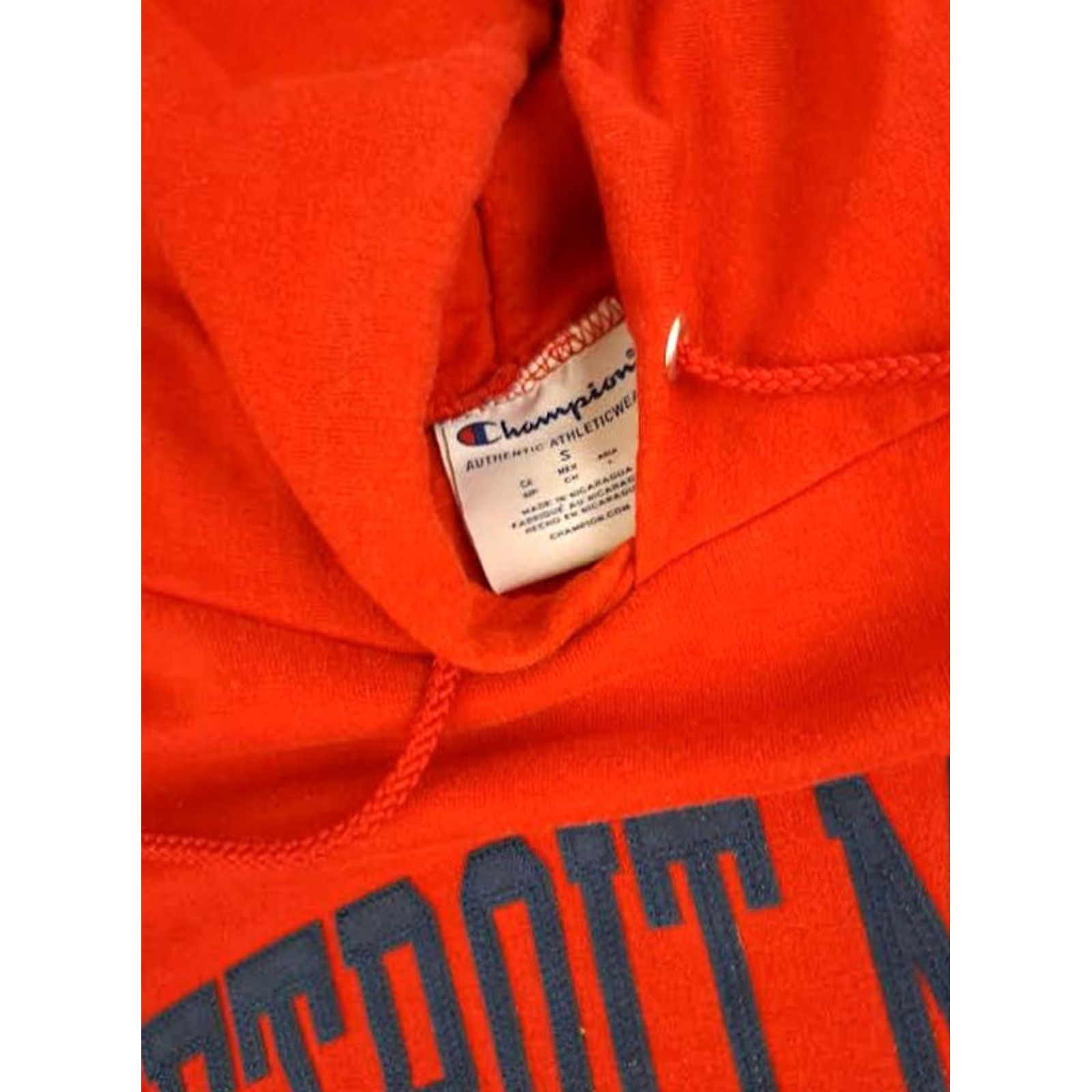 Champion VINTAGE Detroit Mercy Titans Red Womens Small Pullover Hoodie Champion Size S / US 4 / IT 40 - 3 Thumbnail