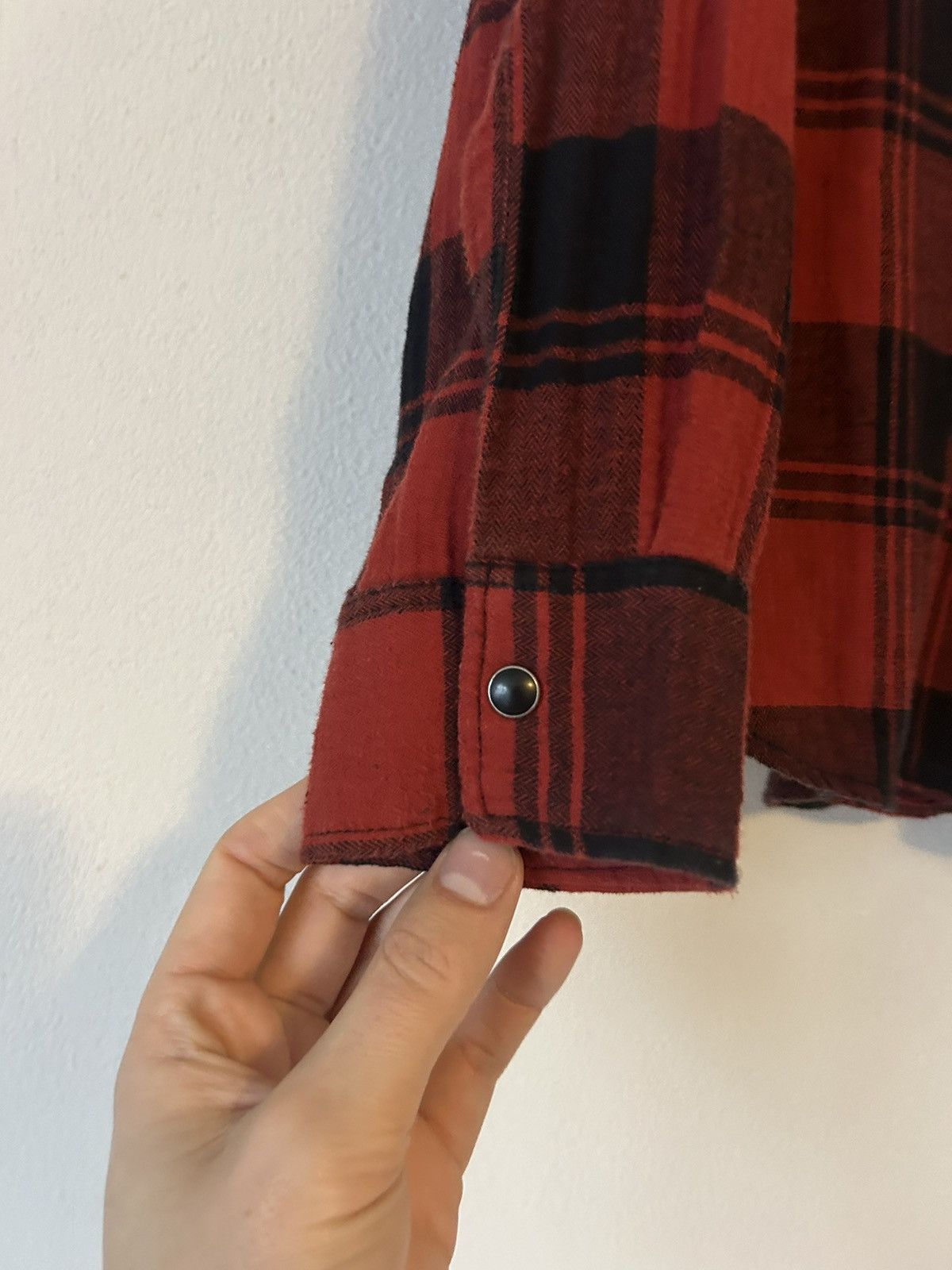 Saint Laurent Paris Saint Laurent red and black checked western shirt in size S Size US S / EU 44-46 / 1 - 7 Thumbnail