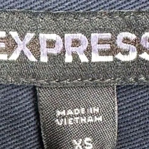Express Express Snap Button Up Shirt Mens XS Navy Blue Wax Pocket Long Sleeve Casual Size US XS / EU 42 / 0 - 5 Thumbnail