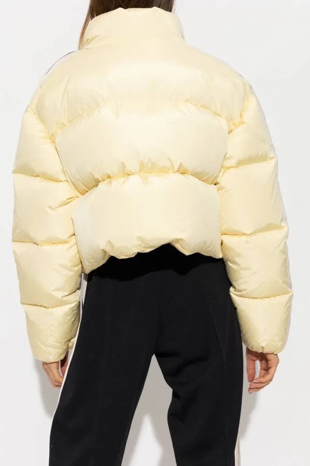 Palm Angels o1s22i1n0824 Cropped Puffer Jacket in Ivory Size M / US 6-8 / IT 42-44 - 4 Thumbnail