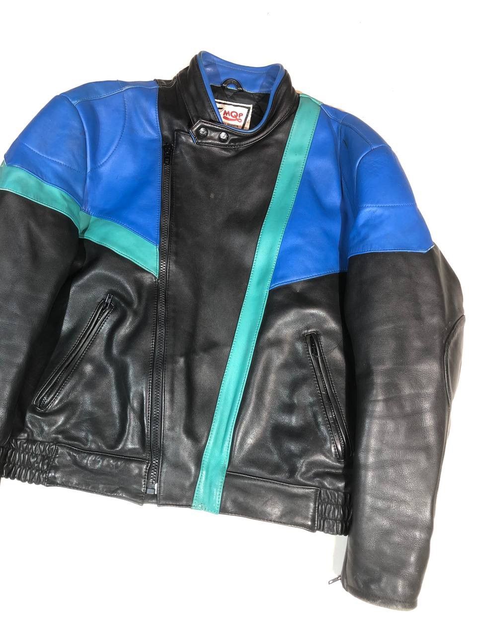 Vintage MQP Racing Moto Avangarde Leather Jacket Vintage Size US XL / EU 56 / 4 - 4 Thumbnail