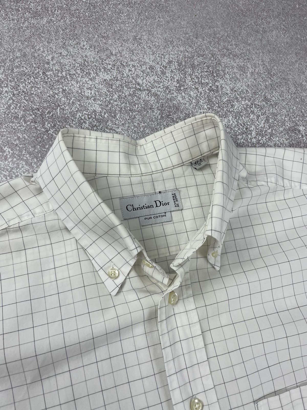Christian Dior Monsieur × Dior Vintage Christian Dior Pur Cotton Shirt Size US XL / EU 56 / 4 - 5 Thumbnail