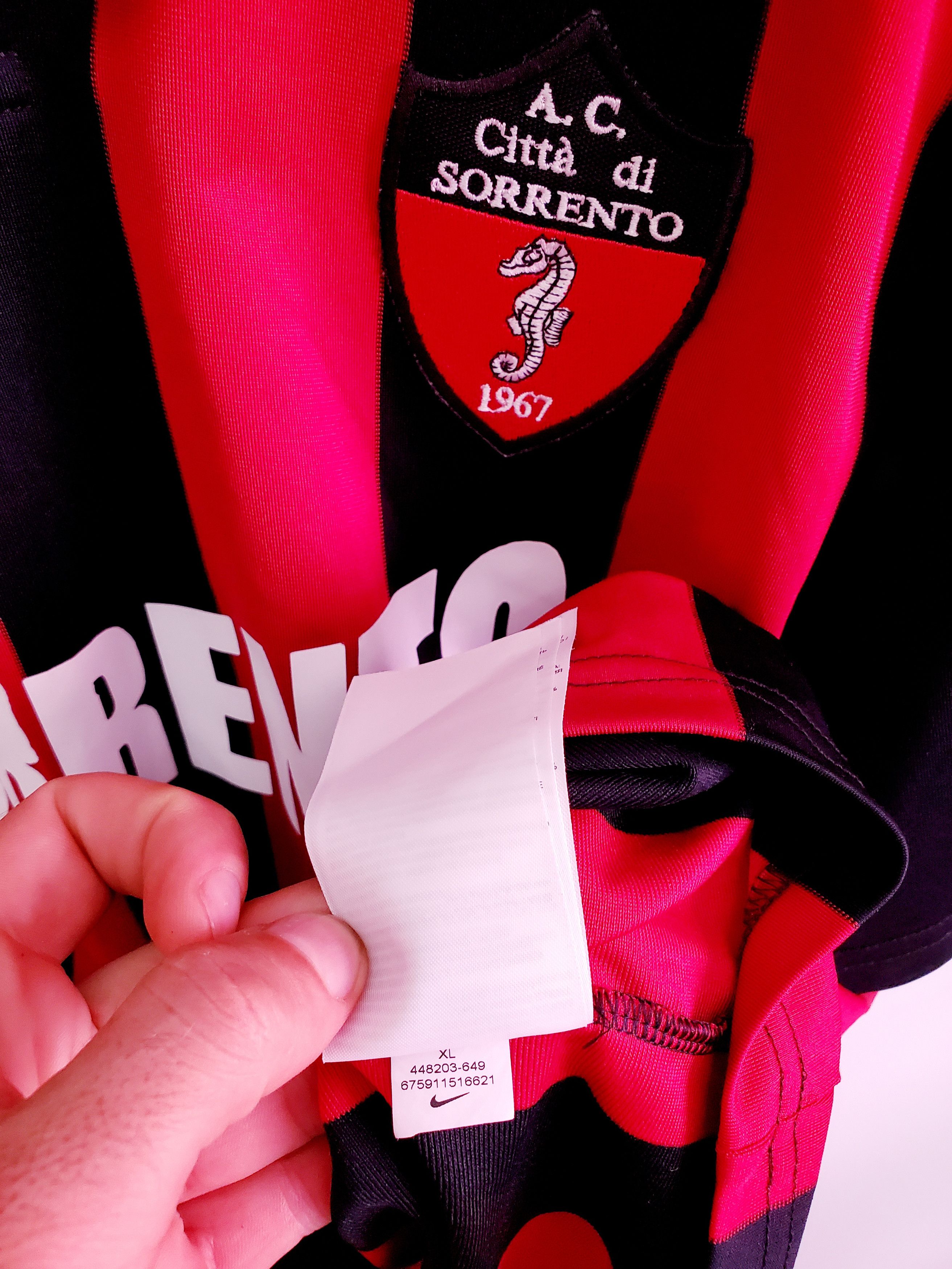 Nike × Vintage Sorrento Calcio 2007-08 home soccer jersey ideal condition Size US XL / EU 56 / 4 - 4 Thumbnail