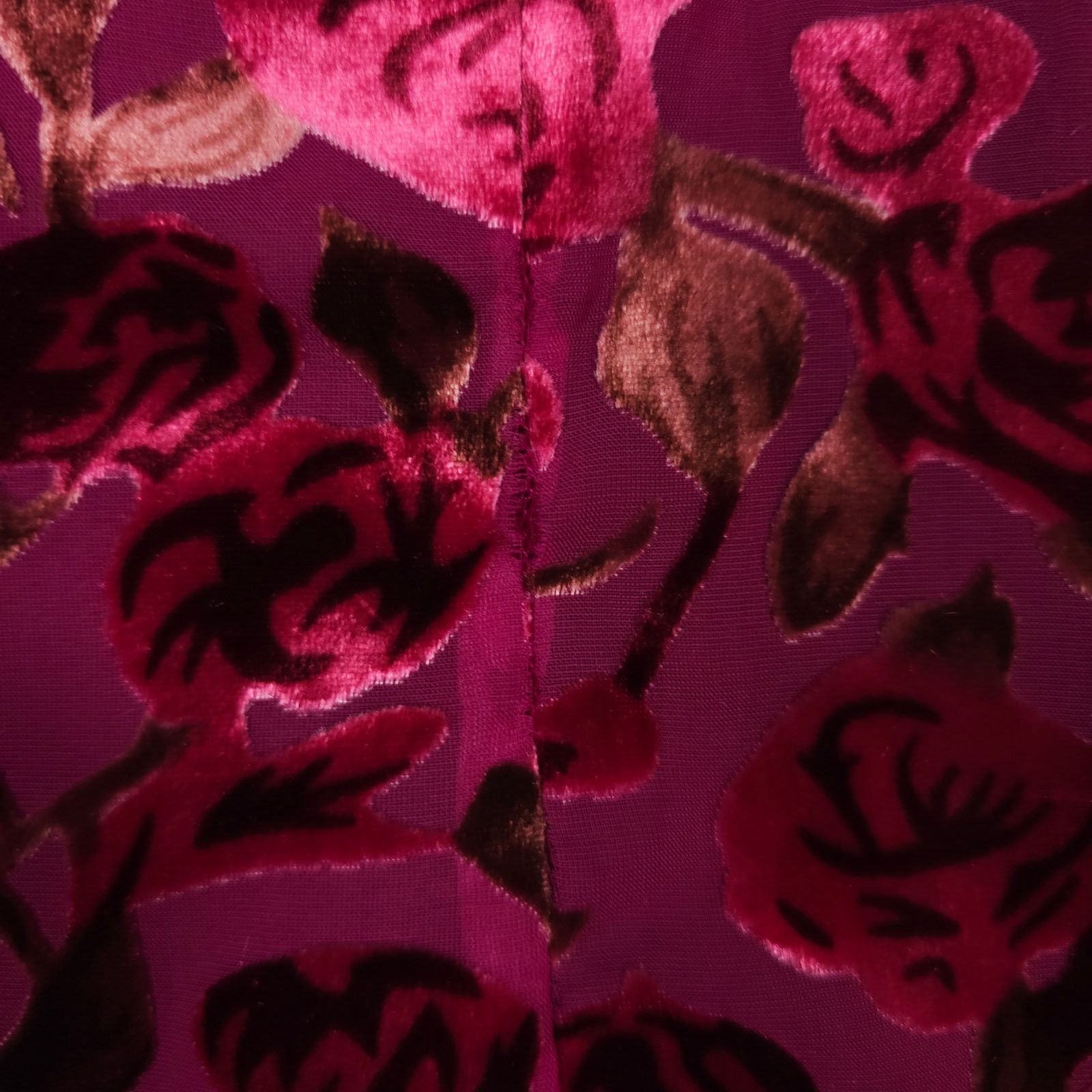 Other Tobi Velvet Floral Rose Square Neck Mini Dress Sz Small Size S / US 4 / IT 40 - 12 Thumbnail