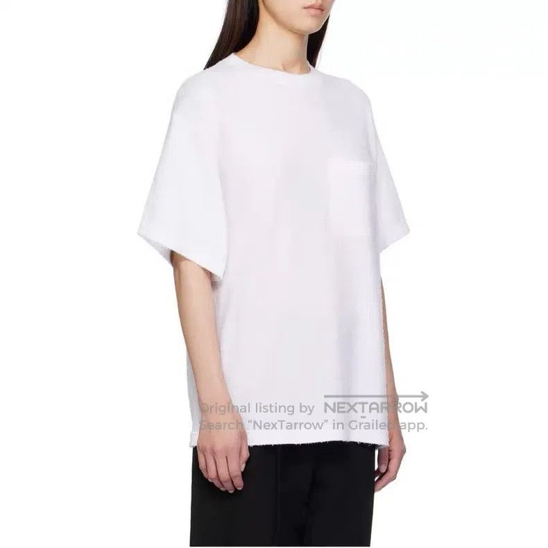 The Row The Row Pure White Loose Crew Neck Short Sleeve Tee Size XS / US 0-2 / IT 36-38 - 9 Thumbnail