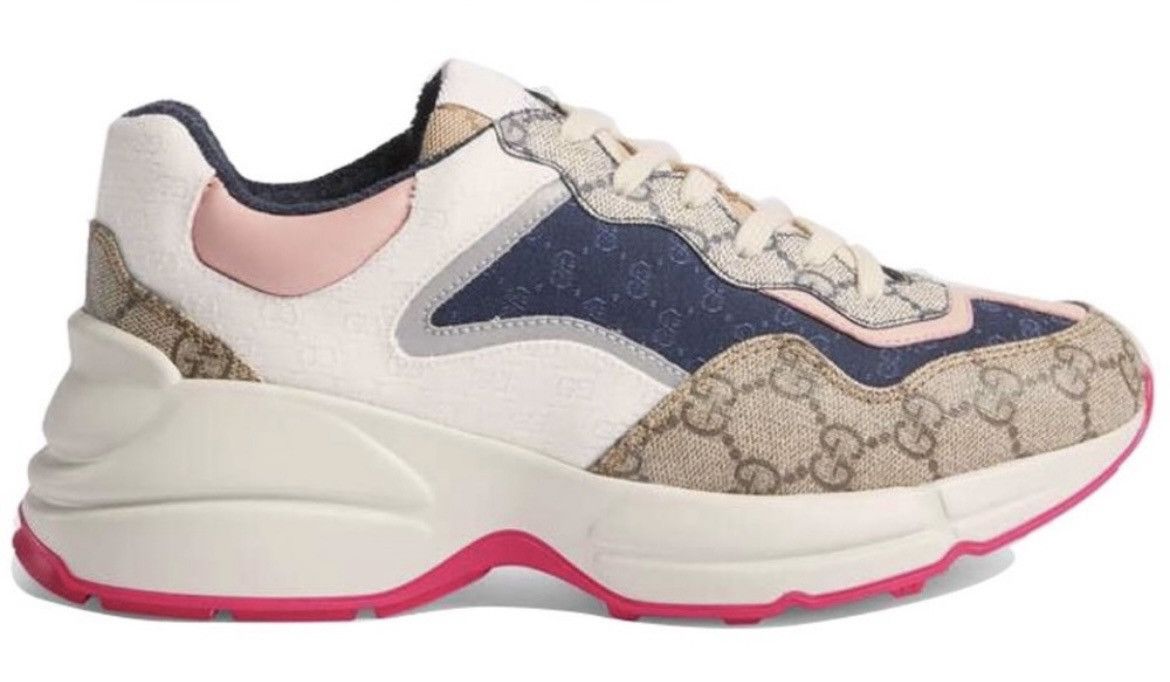 Gucci Gucci GG Supreme Rhyton Sneaker Size US 6 / IT 36 - 1 Thumbnail