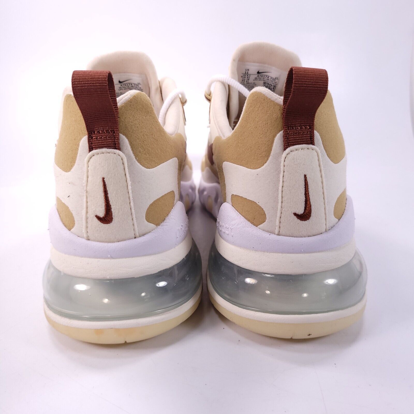 Nike Nike Air Max 270 React Shoe Womens Size 11 AT6174-700 Beige Size US 11 / IT 41 - 3 Thumbnail