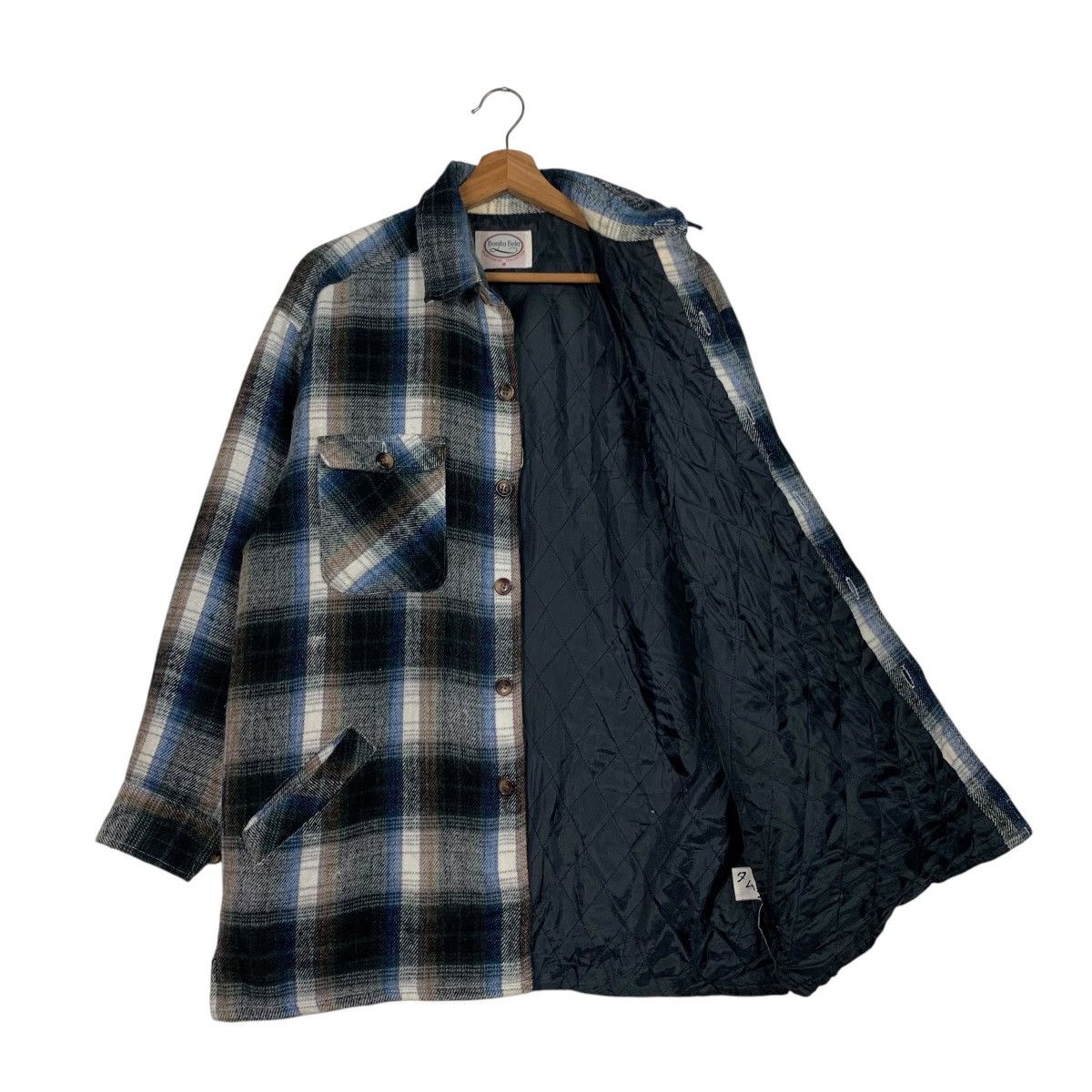 Flannel BONITA BELA Four Pocket Checked Flannel Jacket #2296-C102 Size US M / EU 48-50 / 2 - 9 Thumbnail
