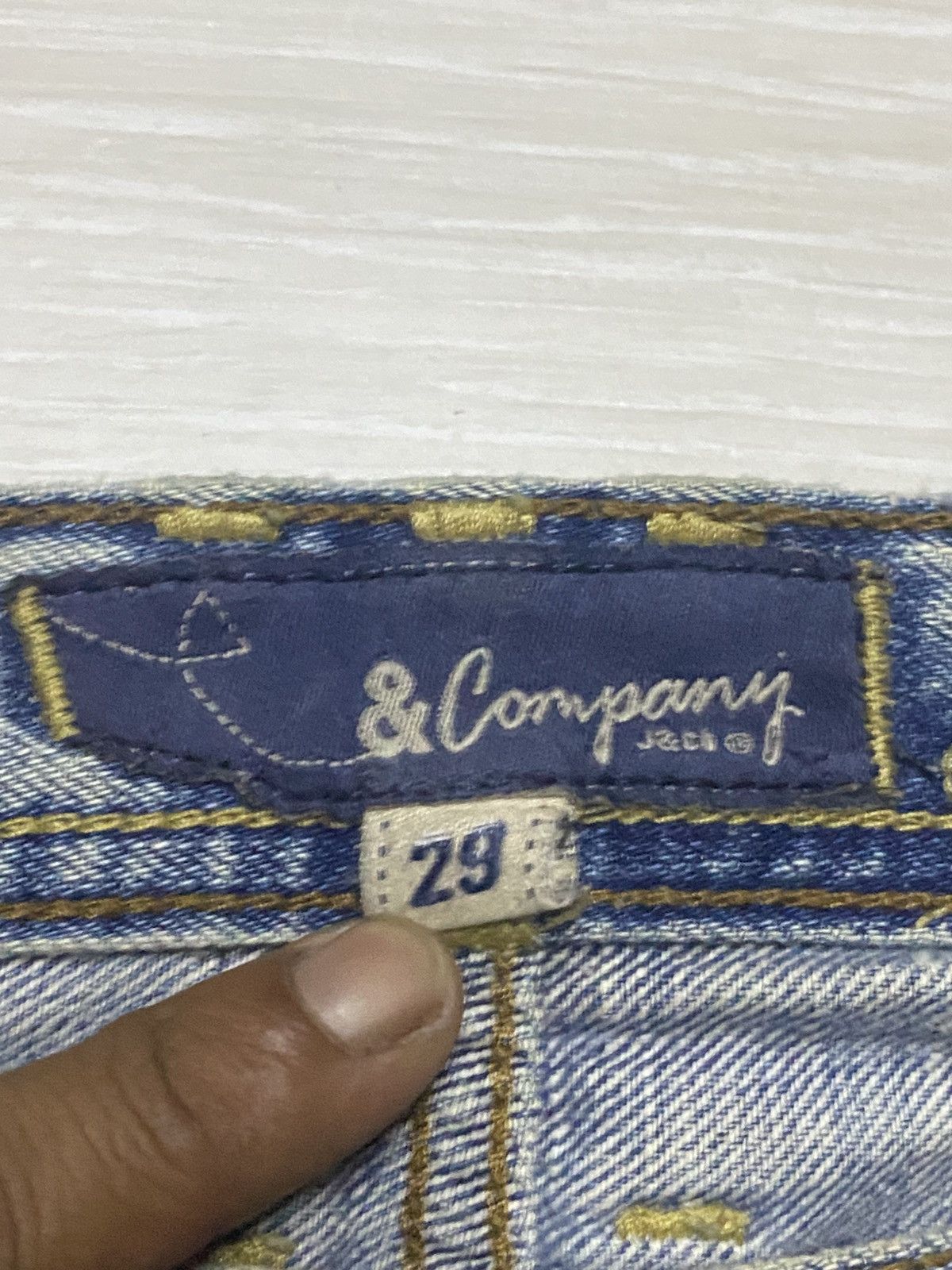 Tornado Mart Vintage Japanese Brand JC Studded Embroidered Cross Flare Size US 30 / EU 46 - 22 Thumbnail