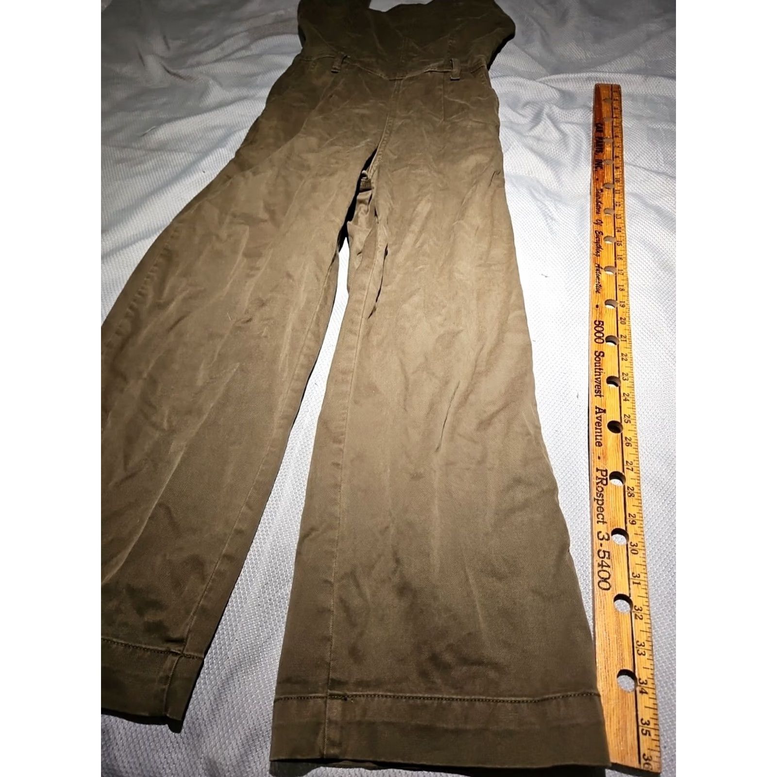 DL1961 DL1961 OVERALLS WOMENS S GREEN FERJA STRAIGHT LEG JUMPSUIT Size 28" / US 6 / IT 42 - 4 Thumbnail