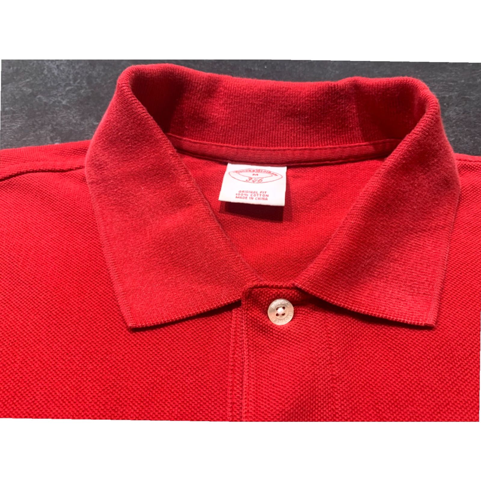 Brooks Brothers Brooks Brothers Mens 346 Short Sleeve Polo Shirt Red Medium M Size US M / EU 48-50 / 2 - 2 Thumbnail