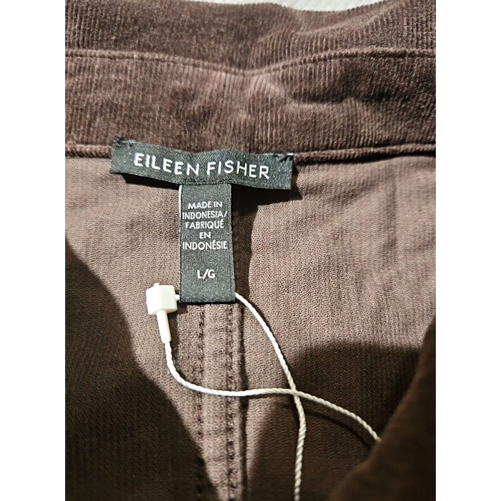Eileen Fisher Eileen Fisher Jacket Womens Large Corduroy Cropped Relaxed Chore Coat Casual Size L / US 10 / IT 46 - 7 Thumbnail