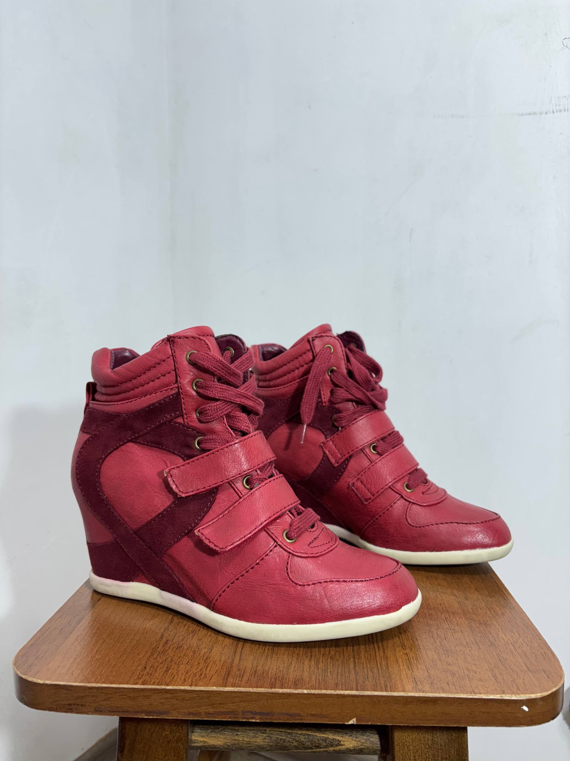 Isabel Marant Etoile Isabel Marant Etoile style Leather Hi-Top Sneakers Shoes Size US 8 / IT 38 - 4 Thumbnail