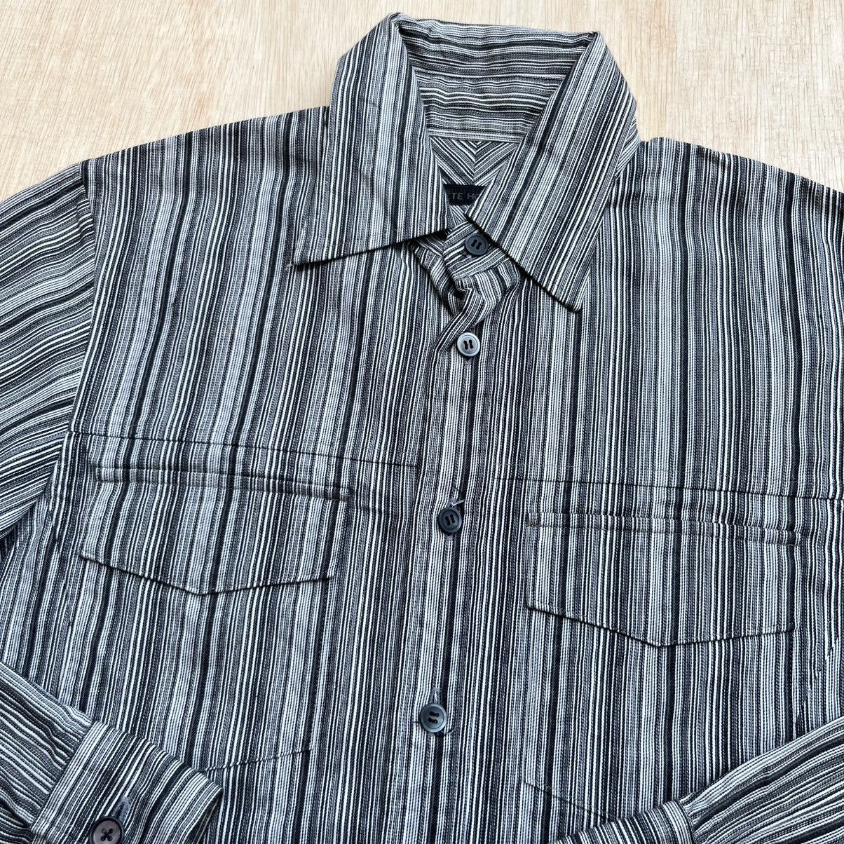 Issey Miyake × Japanese Brand × Tete Homme TETE HOME STRIPES BUTTON UP LONG SLEEVE SHIRT ISSEY MIYAKE Size US M / EU 48-50 / 2 - 2 Thumbnail
