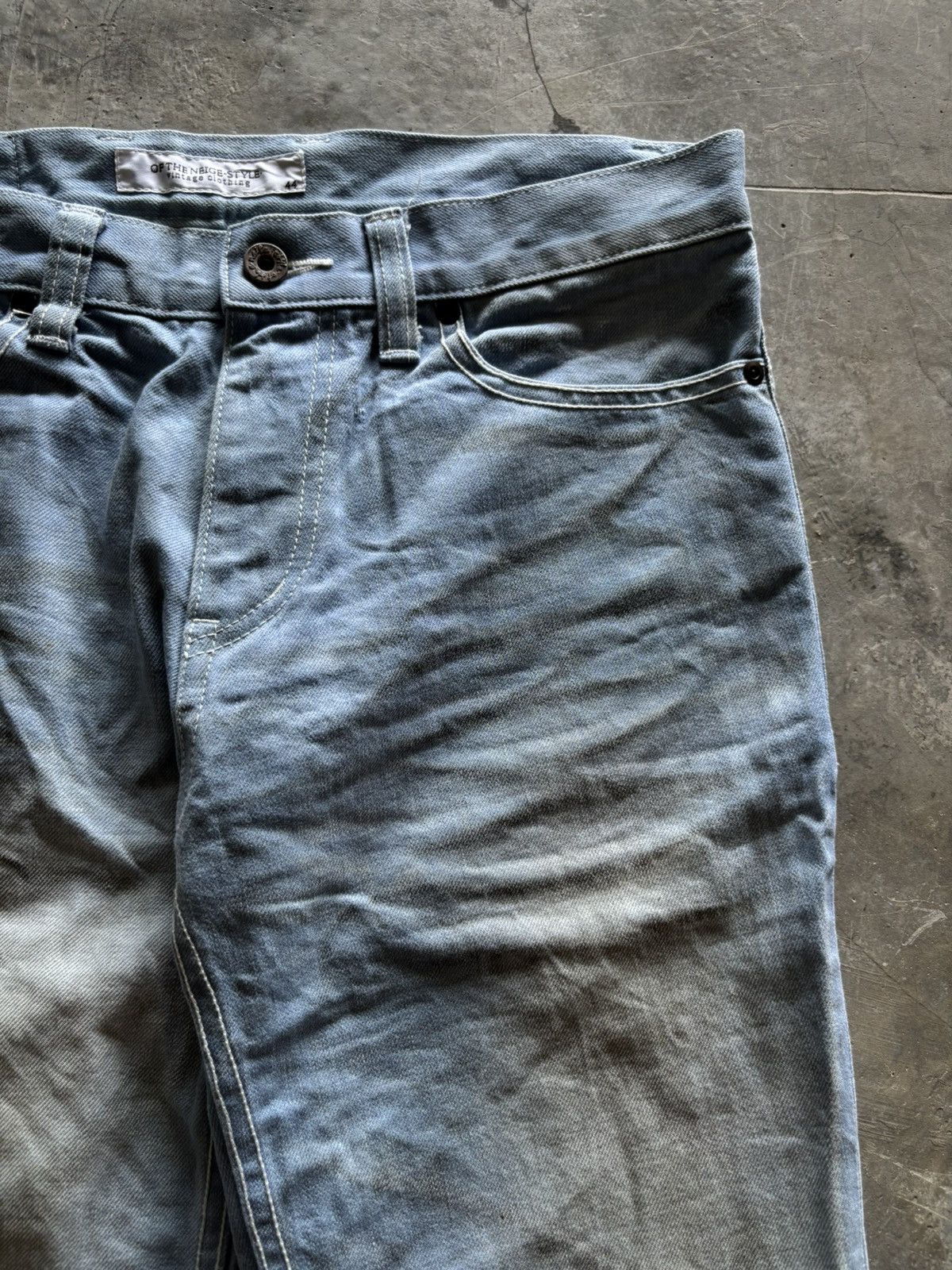 Tornado Mart OF THE NEIGE STYLE flare japanese denim whiskered washed Size US 32 / EU 48 - 9 Thumbnail