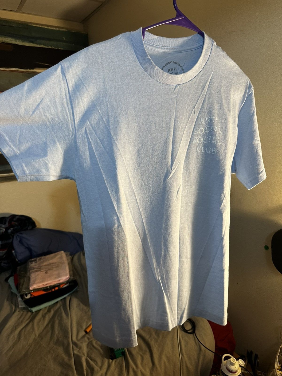 Baby blue Anti Social Social Club Tee