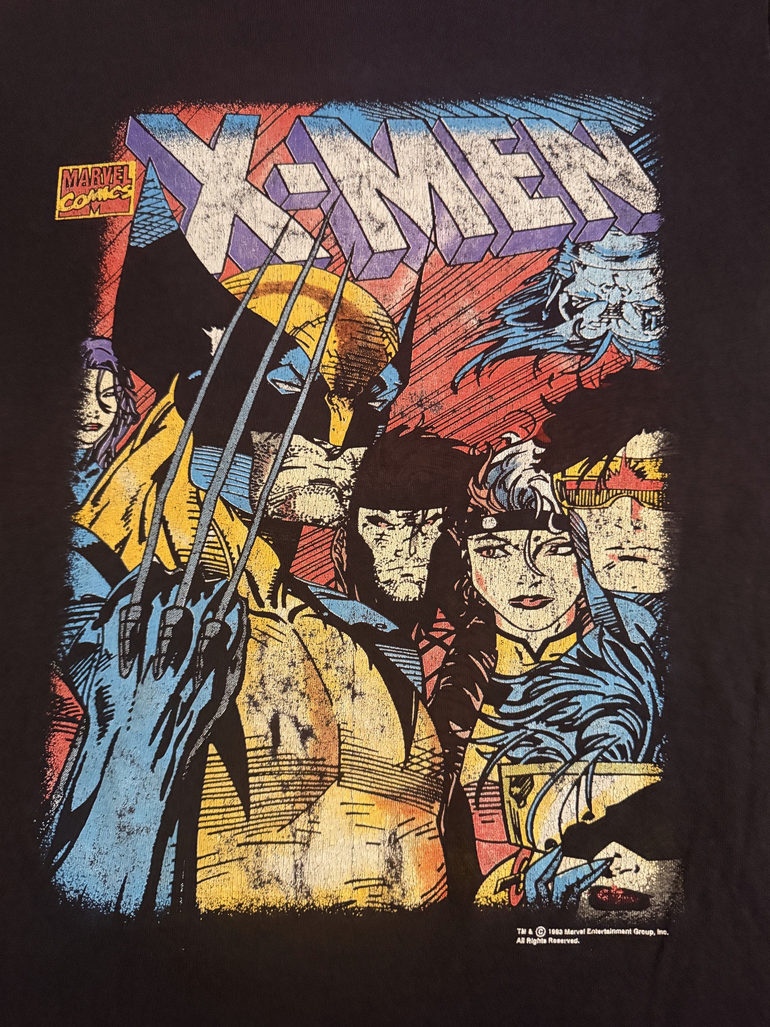 X-Men Marvel Comics M 1993 Vintage Shirt Wolverine