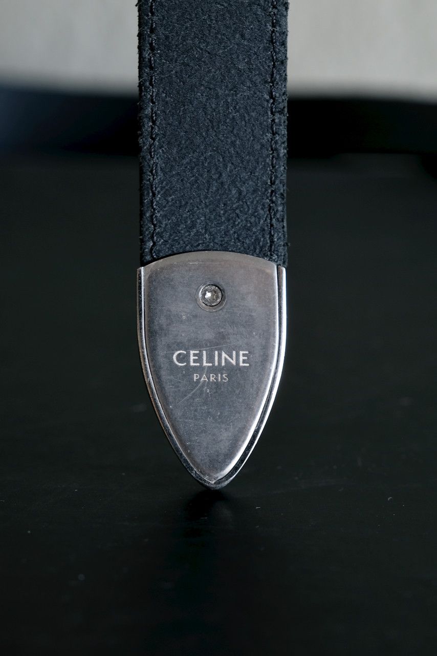 Celine × Hedi Slimane Celine Western Belt Medium Calfskin Leather Hedi Sliman 100 Size 36 - 7 Thumbnail