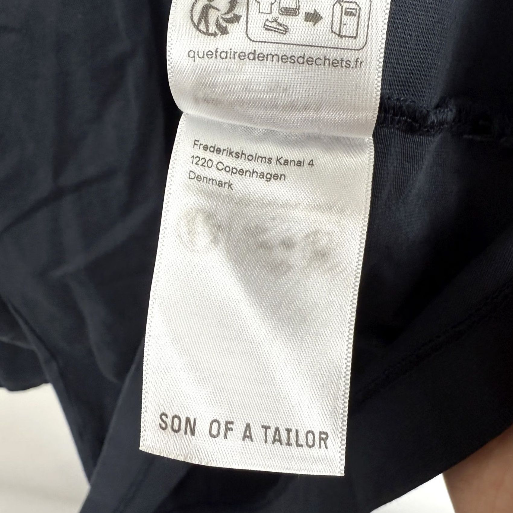 Vintage Son Of A Tailor T-Shirt Mens S/M Blue Cotton Long Sleeve Crew Neck NWOT Size US S / EU 44-46 / 1 - 7 Thumbnail