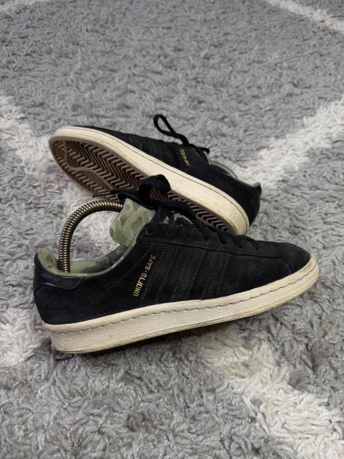 Adidas × Bape Rare Adidas Campus 80s & Undefeated BAPE Low Top Sneakers Size US 6.5 / IT 36.5 - 5 Thumbnail