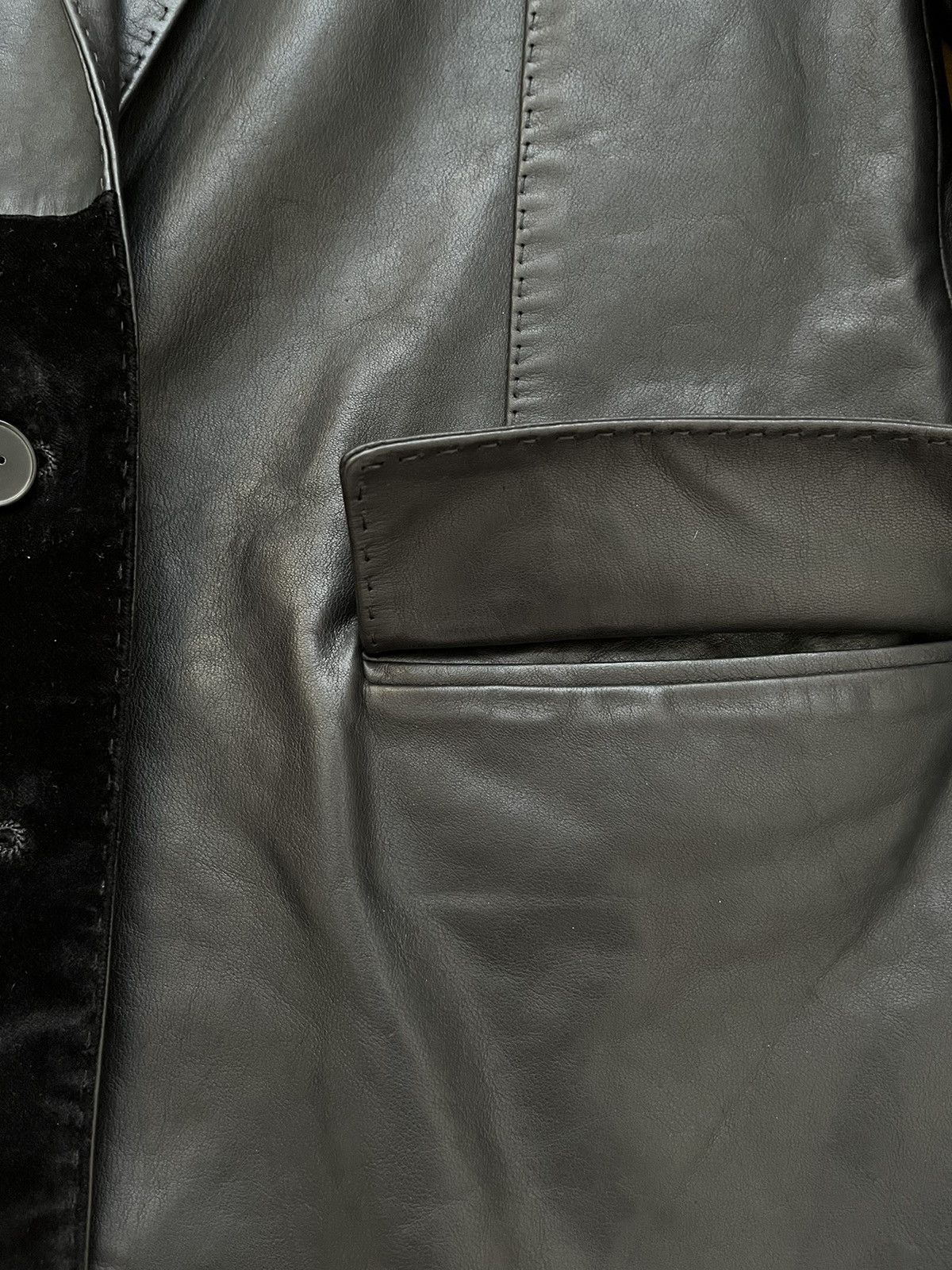 Haider Ackermann FW17 Leather Velvet Hybrid Blazer Jacket Size US S / EU 44-46 / 1 - 4 Thumbnail