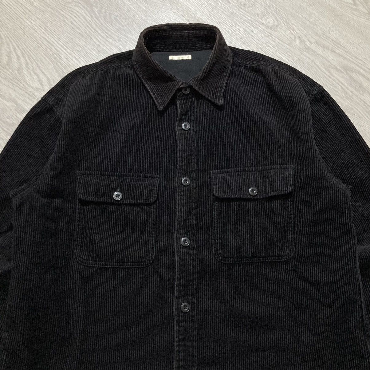 Japanese Brand 2000s GU Uniqlo Japanese Corduroy Shirt Double Pocket Size US L / EU 52-54 / 3 - 2 Thumbnail