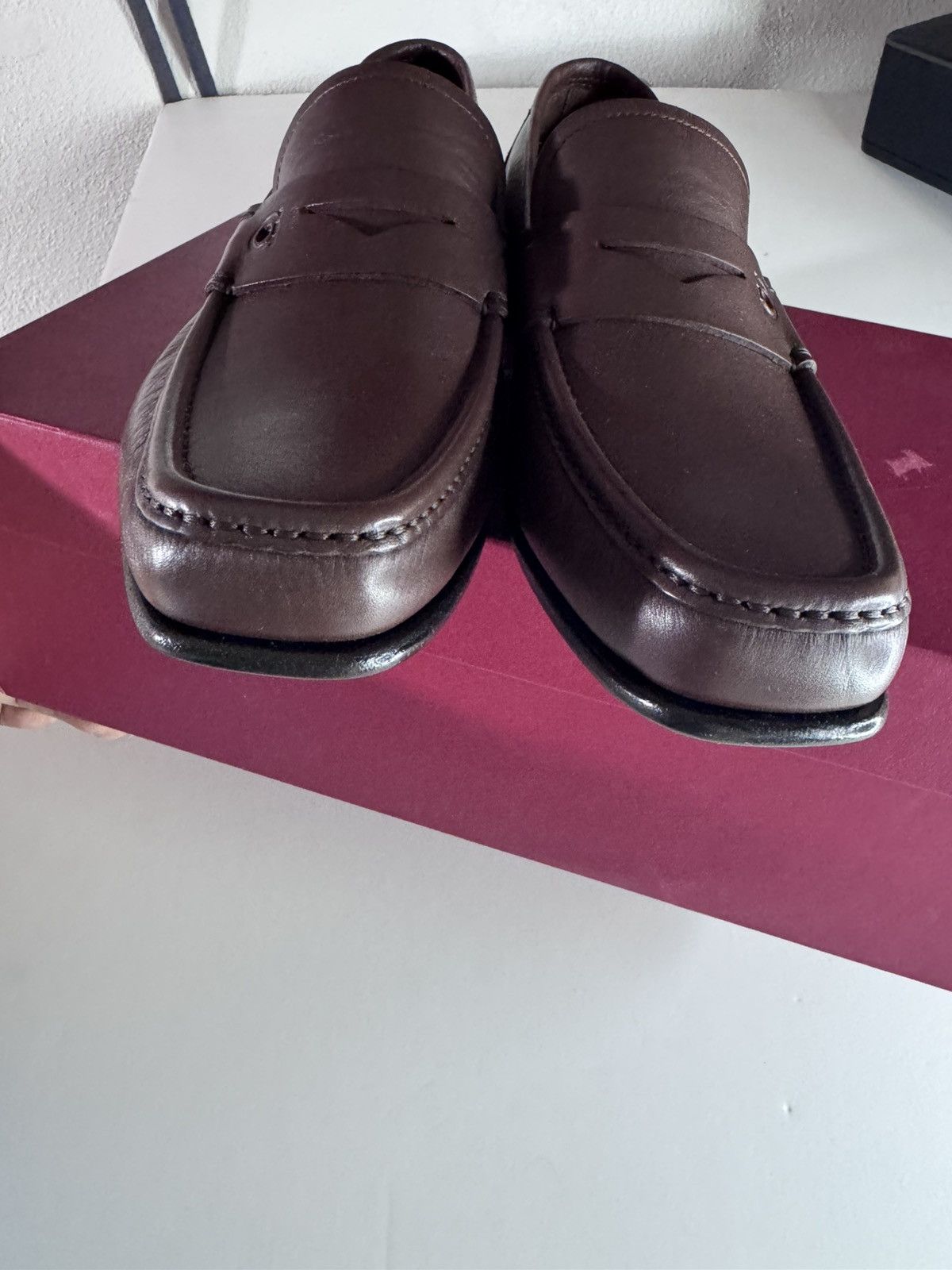 Salvatore Ferragamo Salvatore Ferragamo Sam logo penny loafers Size US 7 / EU 40 - 8 Thumbnail