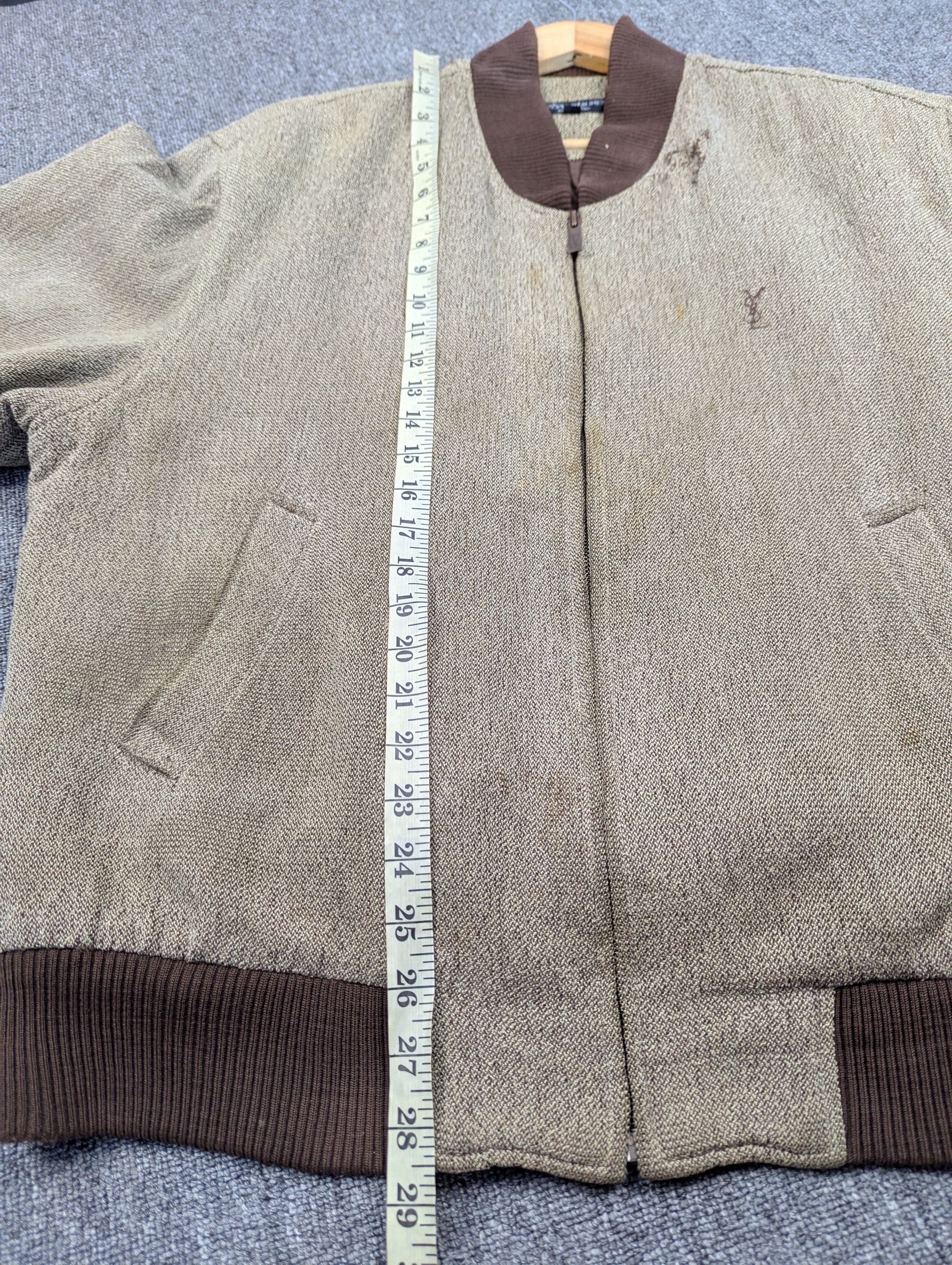 Yves Saint Laurent Vintage Yves Saint Laurent Ysl Distressed Bomber Jacket Size US L / EU 52-54 / 3 - 22 Thumbnail
