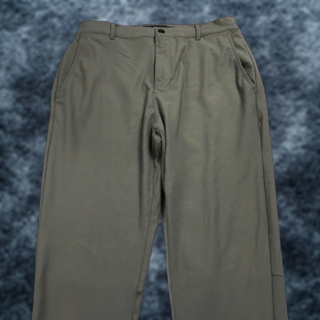 Cuts Cuts Green Gray Slim Fit Jogger Pants Mens XL - Tapered Chino Casual Sport - 28in Inseam - Brand Cuts Size US 36 / EU 52 - 1 Thumbnail