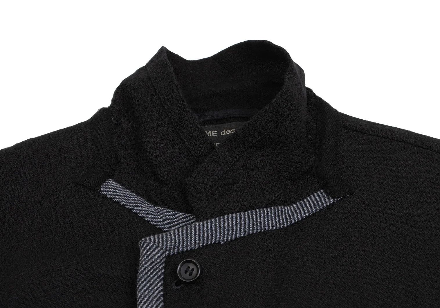 Comme des Garcons Homme Plus T Piped Tailored Jacket in Black/Navy, Size M Size US M / EU 48-50 / 2 - 6 Thumbnail