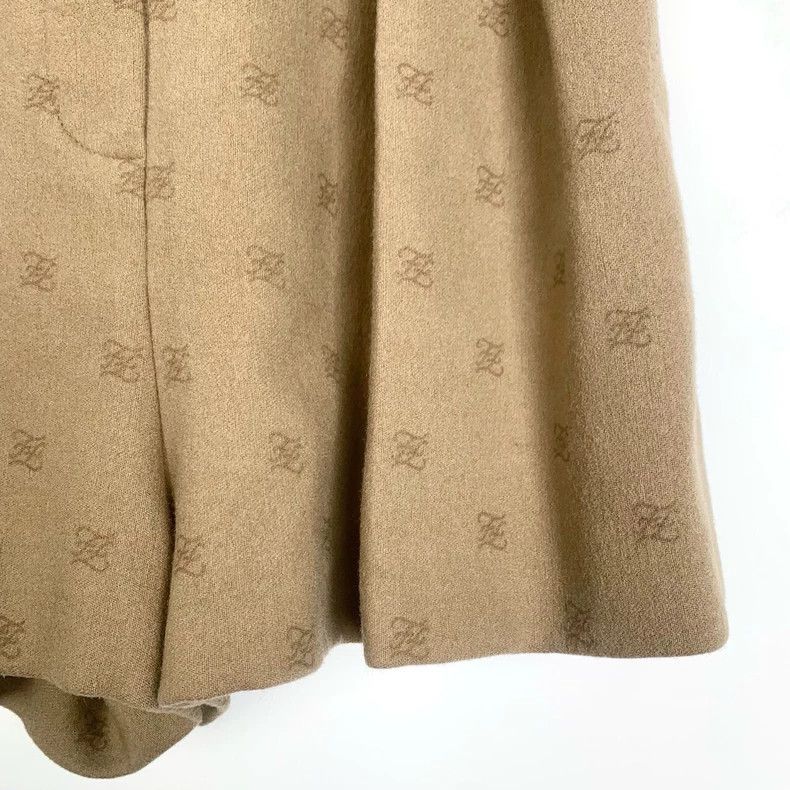Fendi FENDI Logo print high-waist short pants Brown Size 36 Size 42" / US 20 - 4 Thumbnail