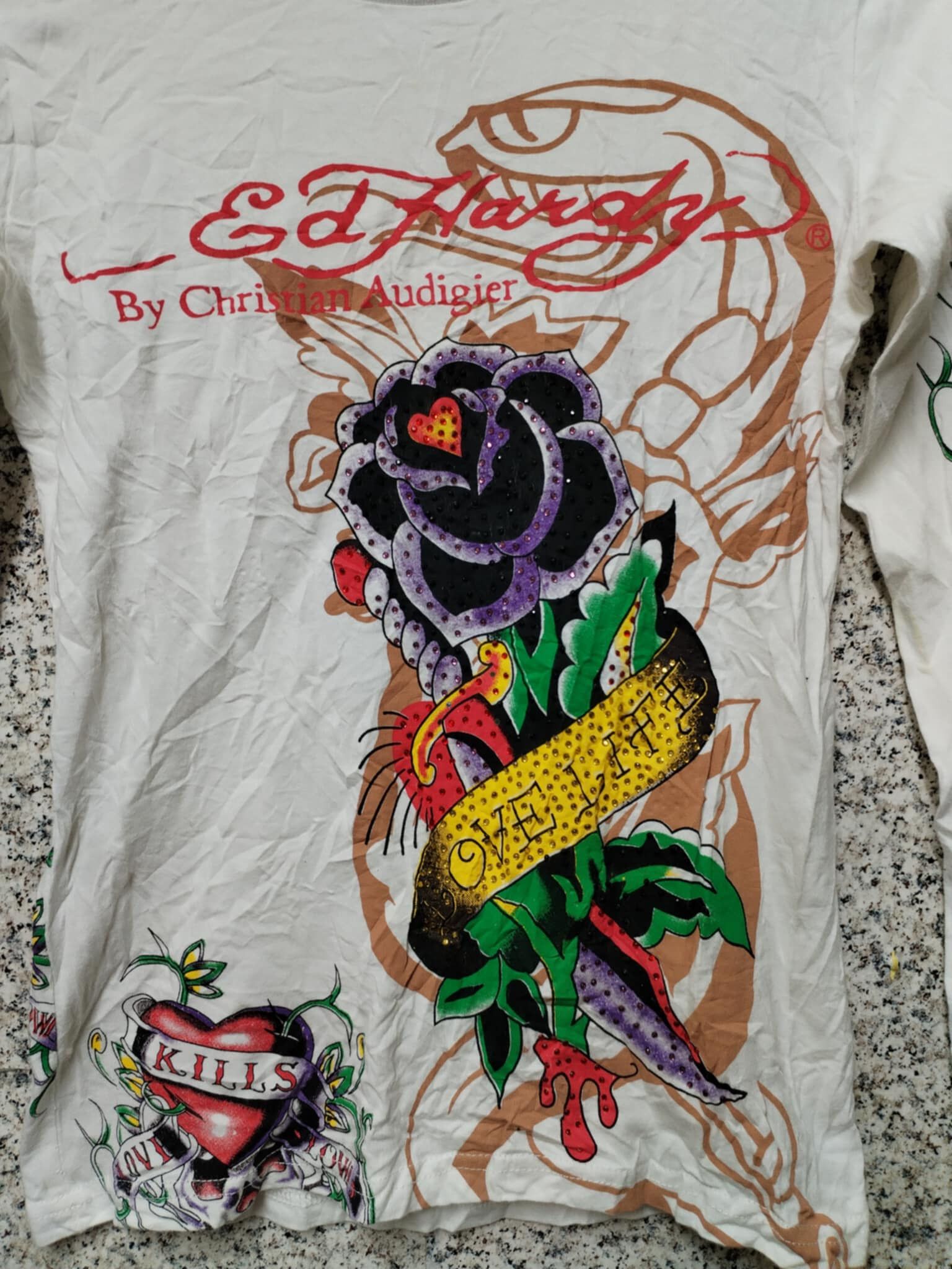 Ed Hardy VINTAGE ED HARDY DOUBLE SKULL VERY RARE Size M / US 6-8 / IT 42-44 - 3 Thumbnail
